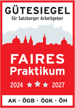 Gütesiegel für Salzburger Arbeitgeber - conova faires Praktikum